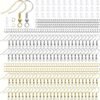 WINKIT 600pcs Hypoallergenic Earring Making Kit - Iron Jewelry Parts, Earring Hooks, Jump Rings, and Rubber Backs for DIY Crafts