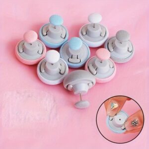 24-Pack Mushroom Pattern Bed Sheet Fasteners, Non-Pin Duvet Holders, Non-Slip Safety Clips, Removable, Reusable, Hand Wash Only