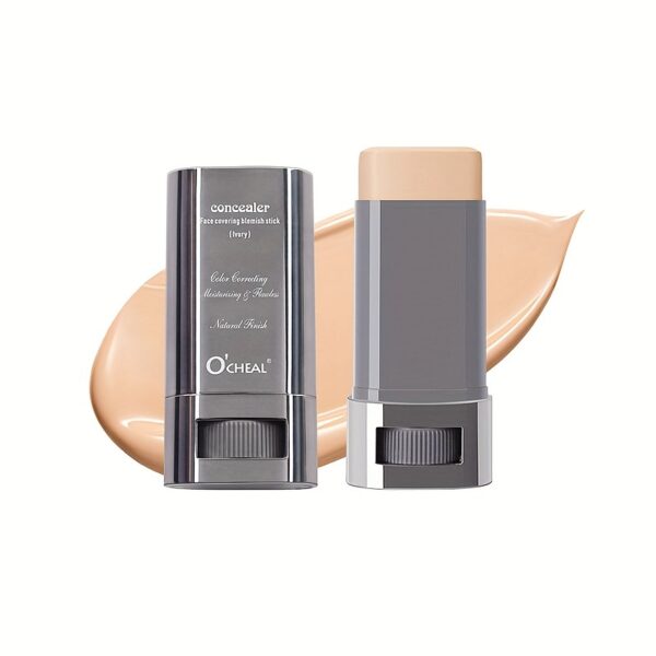 Full Coverage Matte Concealer Stick - Effective for Dark Circles & Blemishes, Brightening, Long-Lasting, Portable for Daily Use.