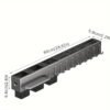 Wall-mounted carbon steel kitchen utensil holder for organizing cooking tools and utensils.