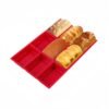 9-cavity silicone mini loaf pan for baking individual portions of bread, cakes, or desserts