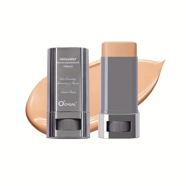 Full Coverage Matte Concealer Stick - Effective for Dark Circles & Blemishes, Brightening, Long-Lasting, Portable for Daily Use.