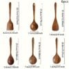 Wooden Cooking Utensil Set including spoons, spatula, and turner, perfect for non-stick cookware