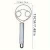 Stainless steel whisk with double-eye rings, perfect for mixing flour, beating cream, and dough mixing in baking and cooking.
