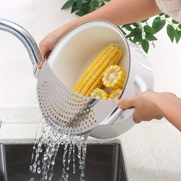 Stainless Steel Kitchen Strainer & Water Separator for efficient draining and separating liquids from solids