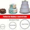 Stainless Steel Cake Rings Set of 3 for precise cake shaping and professional baking.