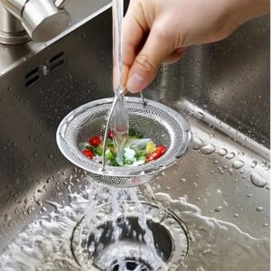 Stainless Steel Kitchen Sink Strainer for preventing clogs and filtering debris in kitchen sinks