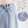 2pcs/set faux pearl pants waist pin, trousers waist pin, waist circumference change fixed brooch for adjustable fit and style.