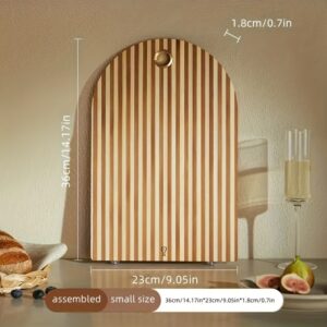 High-quality bamboo cutting board set with stand, double-sided, mold-resistant, and multi-functional for fruits and vegetables.