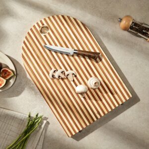 High-quality bamboo cutting board set with stand, double-sided, mold-resistant, and multi-functional for fruits and vegetables.