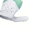 2-Pack of Dot-Patterned Teething Gloves - Silicone Teething Mitts for Babies, Scratch-Resistant Protective Gloves for 0-12 Months