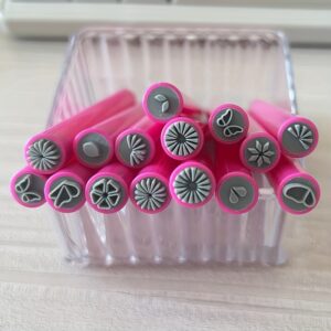 6pcs Nail Art Stamp Pen Set with 6 Unique Patterns, Reusable Plastic Designs for DIY Manicure