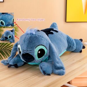 1pc Disney Stitch Plush Cushion Pillow - Soft Polyester Fabric, Cartoon Character Toy for Home & Car Decor