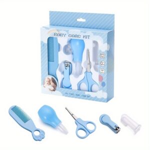 5pcs Youngsters Care Kit for 0-3 Years - Gentle Nail Clippers, Comb & Scissors Set in Safe PP Material for Babies