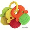 Fruity teething toys for babies made from ABS resin, color randomly selected, suitable for ages 0-3.