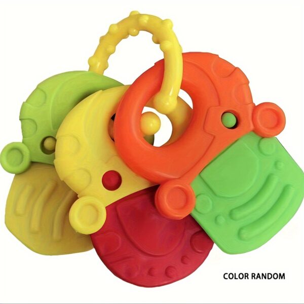 Fruity teething toys for babies made from ABS resin, color randomly selected, suitable for ages 0-3.