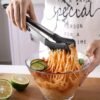 Heat-resistant multi-purpose kitchen tongs for cooking, grilling, and serving.
