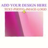 Custom photo and text placemats, personalized for Halloween or Christmas, made of washable polyester.