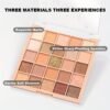 HOHOISYOU 25-Color Eyeshadow Palette with matte and shimmer finishes, waterproof earth tones, versatile makeup for all occasions, perfect for a holiday gift.