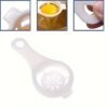 Egg white separator for separating yolk and egg whites easily.