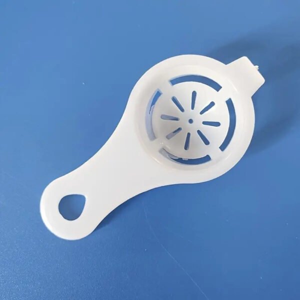 Egg white separator for separating yolk and egg whites easily.