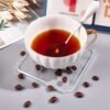 Custom acrylic coaster with personalized design for cups.