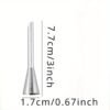 Stainless steel cream icing piping nozzle for cupcakes and puff pastry decoration.