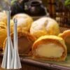 Stainless steel cream icing piping nozzle for cupcakes and puff pastry decoration.