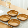 4pcs set of imitation wooden bone dishes, ideal for serving dried fruits, snacks, candy, and desserts, perfect for outdoor camping and picnics.