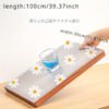 Waterproof Non-Slip Shelf Drawer Liner with Daisy Pattern, Plastic Mat for Kitchen Cabinet, Table, and Fridge