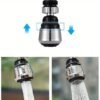 360° swivel kitchen faucet aerator for high-pressure water flow.