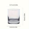 1pc multipurpose whiskey glass, reusable and recyclable.