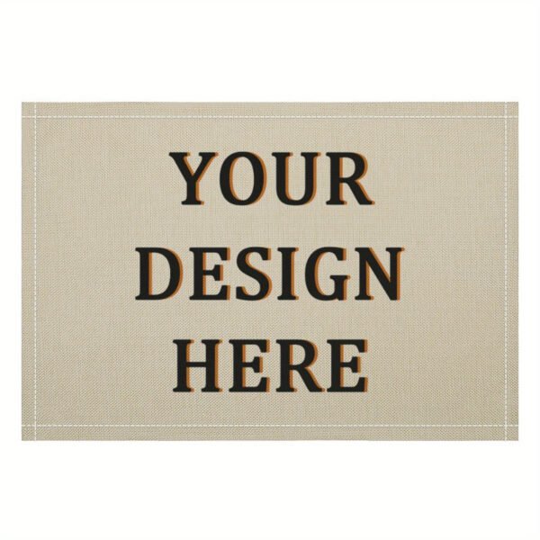 Custom photo and name placemats, personalized with a design, perfect for Christmas.