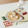 Custom photo and name placemats, personalized with a design, perfect for Christmas.