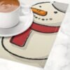 Custom photo and name placemats, personalized with a design, perfect for Christmas.