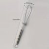Stainless steel whisk for mixing, whipping, and beating eggs and batter.
