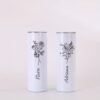 Personalized 20oz metal tumbler with custom name.