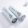 Personalized 20oz metal tumbler with custom name.