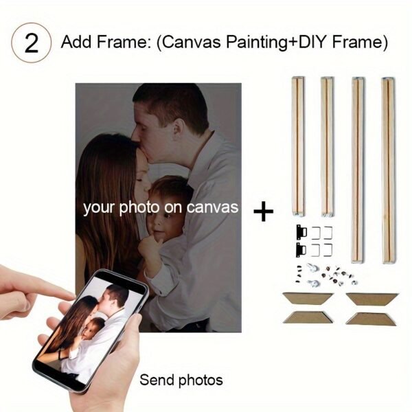 Canvas poster and framed wall art in a contemporary style.