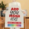 Personalized polyester kitchen apron with a photo or logo.