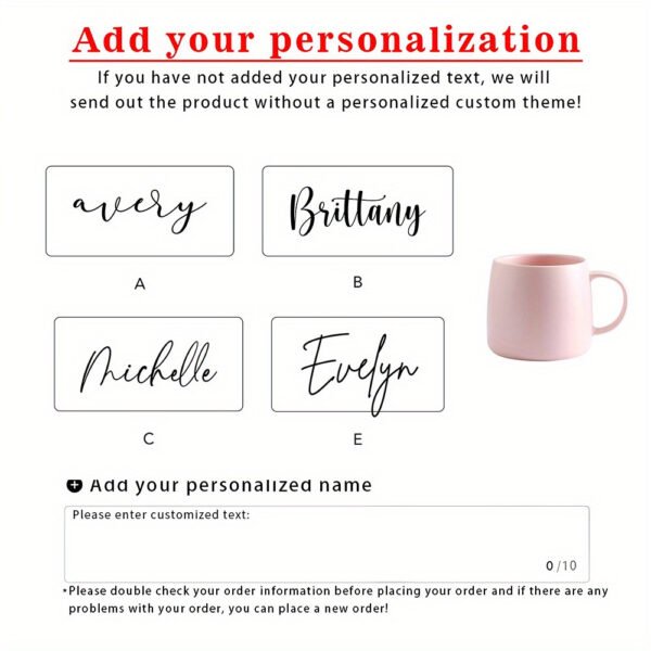 Custom ceramic coffee mug from CozyCup with personalized design.