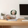 Custom acrylic memorial plaque with personalized design.
