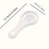 Egg white separator for separating yolk and egg whites easily.
