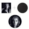 Custom photo personalized compact mirror with custom image.