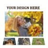 Custom linen placemats with personalized photo and text.