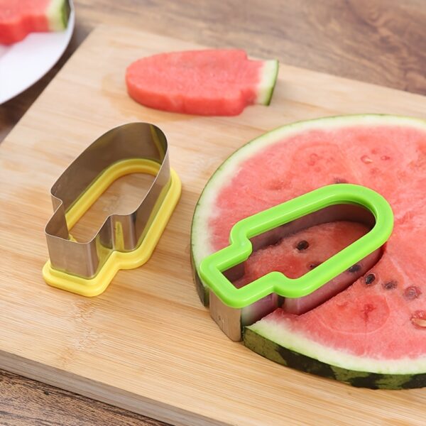 A single popsicle-shaped mold for making homemade frozen treats.