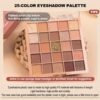 HOHOISYOU 25-Color Eyeshadow Palette with matte and shimmer finishes, waterproof earth tones, versatile makeup for all occasions, perfect for a holiday gift.