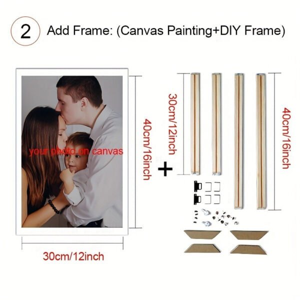 Canvas poster and framed wall art in a contemporary style.