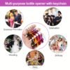 42pcs Customizable Multi-Color Metal Bottle Opener Keychain Set - Durable and Portable