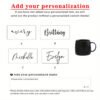 Custom ceramic coffee mug from CozyCup with personalized design.